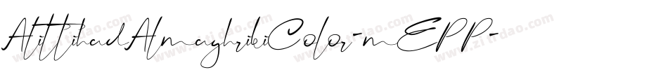 AlittihadAlmaghribiColor-mEPP字体转换