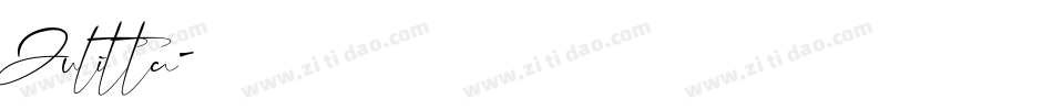 Julitta字体转换