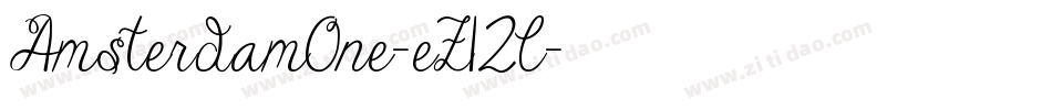 AmsterdamOne-eZ12l字体转换