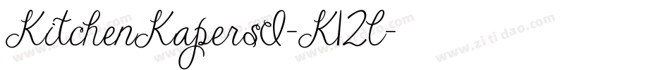KitchenKapersI-K12l字体转换