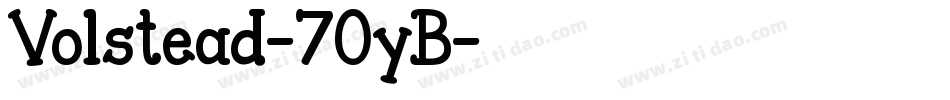 Volstead-70yB字体转换