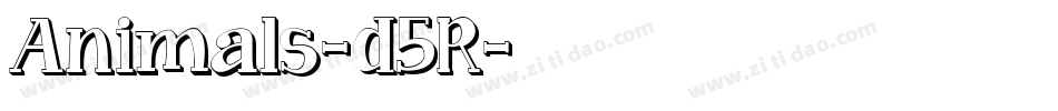 Animals-d5R字体转换