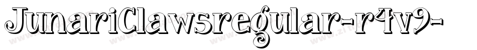 JunariClawsregular-r4v9字体转换