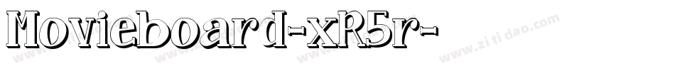 Movieboard-xR5r字体转换 Movieboard-xR5r字体转换