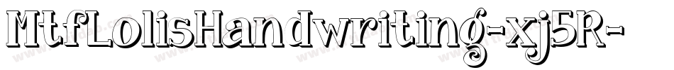 MtfLolisHandwriting-xj5R字体转换