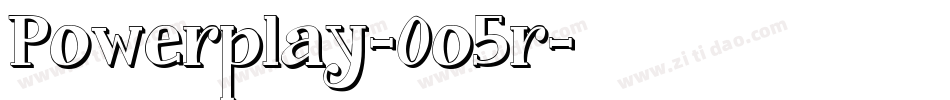 Powerplay-0o5r字体转换