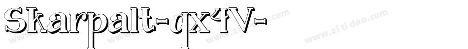 Skarpalt-qx4V字体转换 Skarpalt-qx4V字体转换