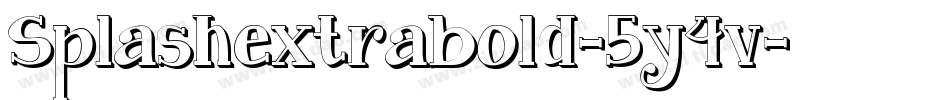 Splashextrabold-5y4v字体转换