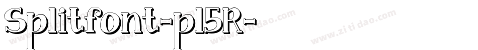 Splitfont-pl5R字体转换