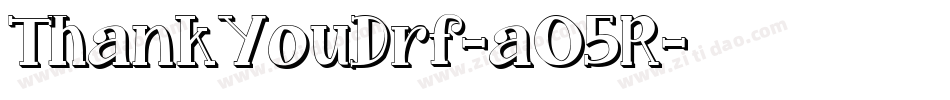 ThankYouDrf-aO5R字体转换
