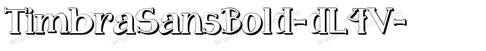 TimbraSansBold-dL4V字体转换