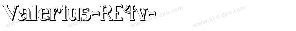 Valerius-RE4v字体转换 Valerius-RE4v字体转换