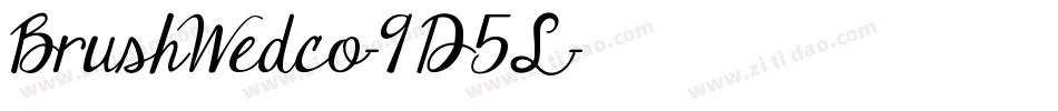 BrushWedco-9D5L字体转换