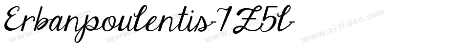 Erbanpoulentis-7Z5l字体转换