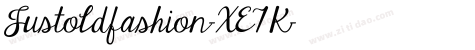 Justoldfashion-XE7K字体转换