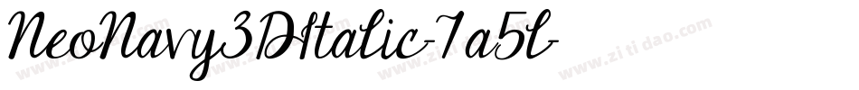 NeoNavy3DItalic-7a5l字体转换