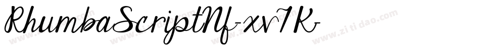 RhumbaScriptNf-xv7K字体转换