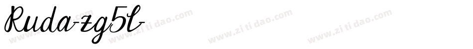 Ruda-zg5l字体转换