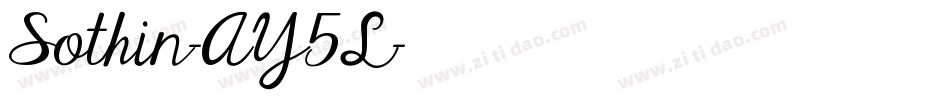 Sothin-AY5L字体转换