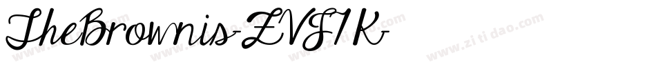 TheBrownis-ZVJ7K字体转换