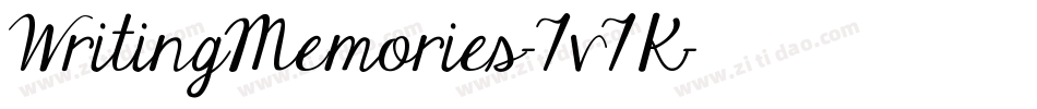 WritingMemories-7v7K字体转换