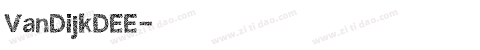 VanDijkDEE字体转换