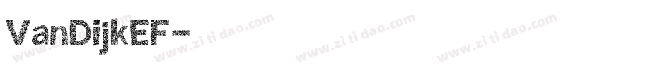 VanDijkEF字体转换