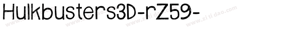 Hulkbusters3D-rZ59字体转换