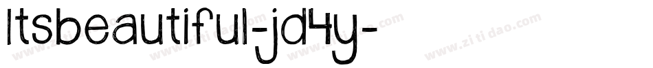Itsbeautiful-jd4y字体转换 Itsbeautiful-jd4y字体转换