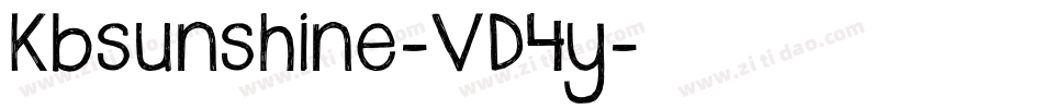 Kbsunshine-VD4y字体转换 Kbsunshine-VD4y字体转换