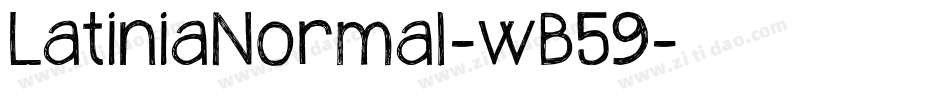 LatiniaNormal-wB59字体转换
