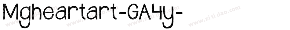 Mgheartart-GA4y字体转换