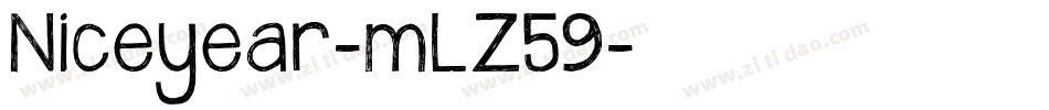 Niceyear-mLZ59字体转换