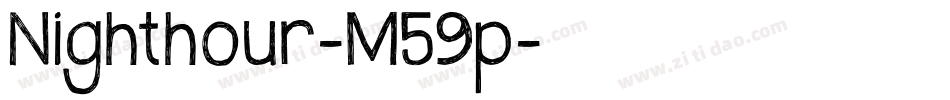 Nighthour-M59p字体转换