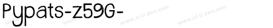 Pypats-z59G字体转换
