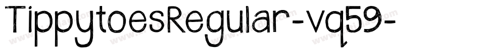 TippytoesRegular-vq59字体转换