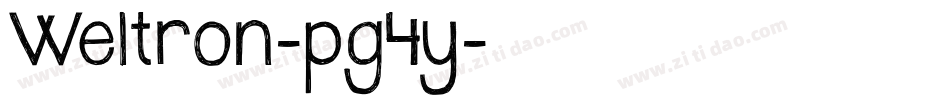 Weltron-pg4y字体转换 Weltron-pg4y字体转换