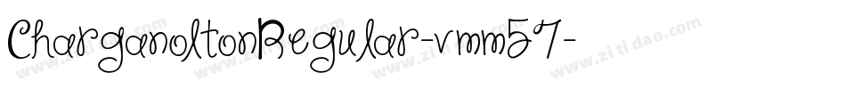 CharganoltonRegular-vmm57字体转换