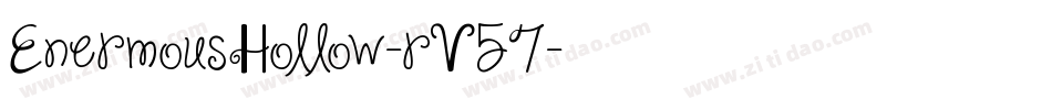 EnermousHollow-rV57字体转换
