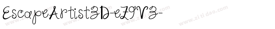 EscapeArtist3D-eZ9V3字体转换