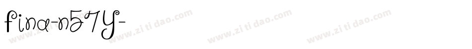 Fina-n57Y字体转换
