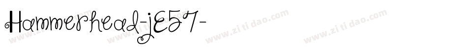 Hammerhead-jE57字体转换