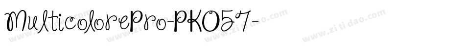 MulticolorePro-PKO57字体转换