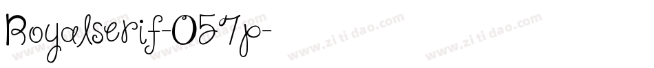 Royalserif-O57p字体转换