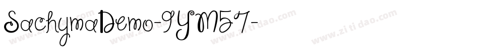 SachymaDemo-9YM57字体转换