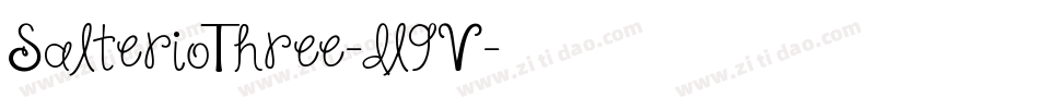 SalterioThree-dl9V字体转换