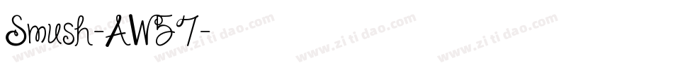 Smush-AW57字体转换