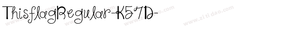 ThisflagRegular-K57D字体转换