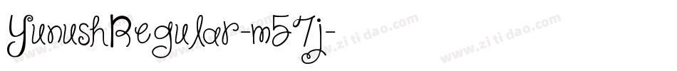 YunushRegular-m57j字体转换 YunushRegular-m57j字体转换