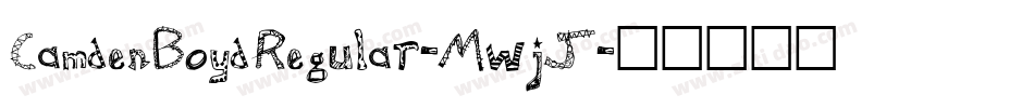 CamdenBoydRegular-MwjJ字体转换
